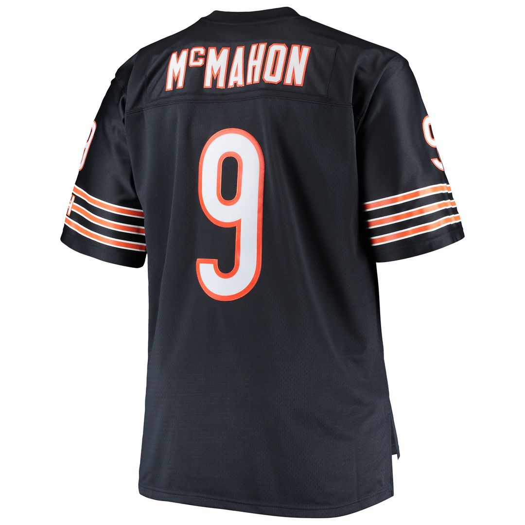 Jim McMahon Chicago Bears Mitchell & Ness Big & Tall 1985 Retired Player Replica Official Jersey - Navy