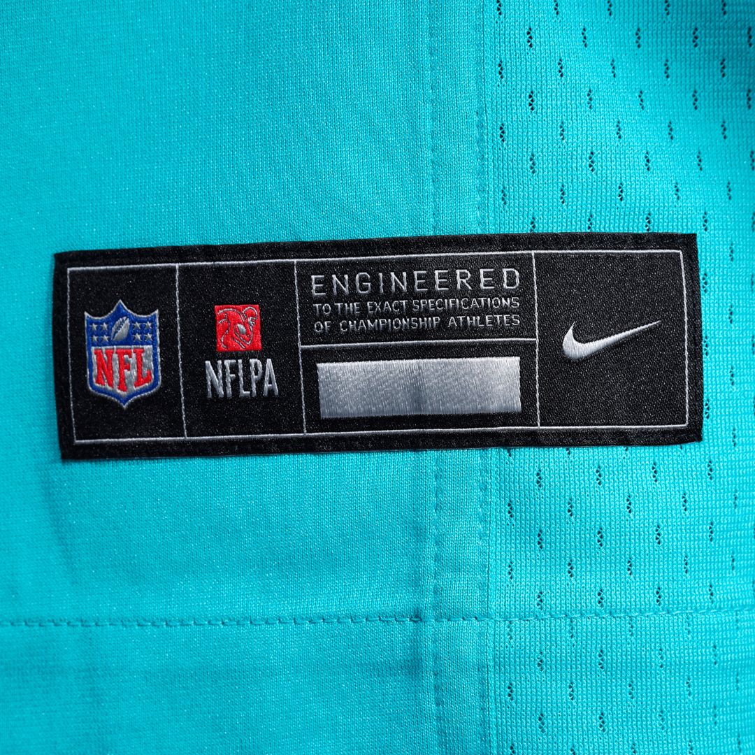 Jacob Rodriguez Miami Dolphins Nike Game Official Jersey - Aqua