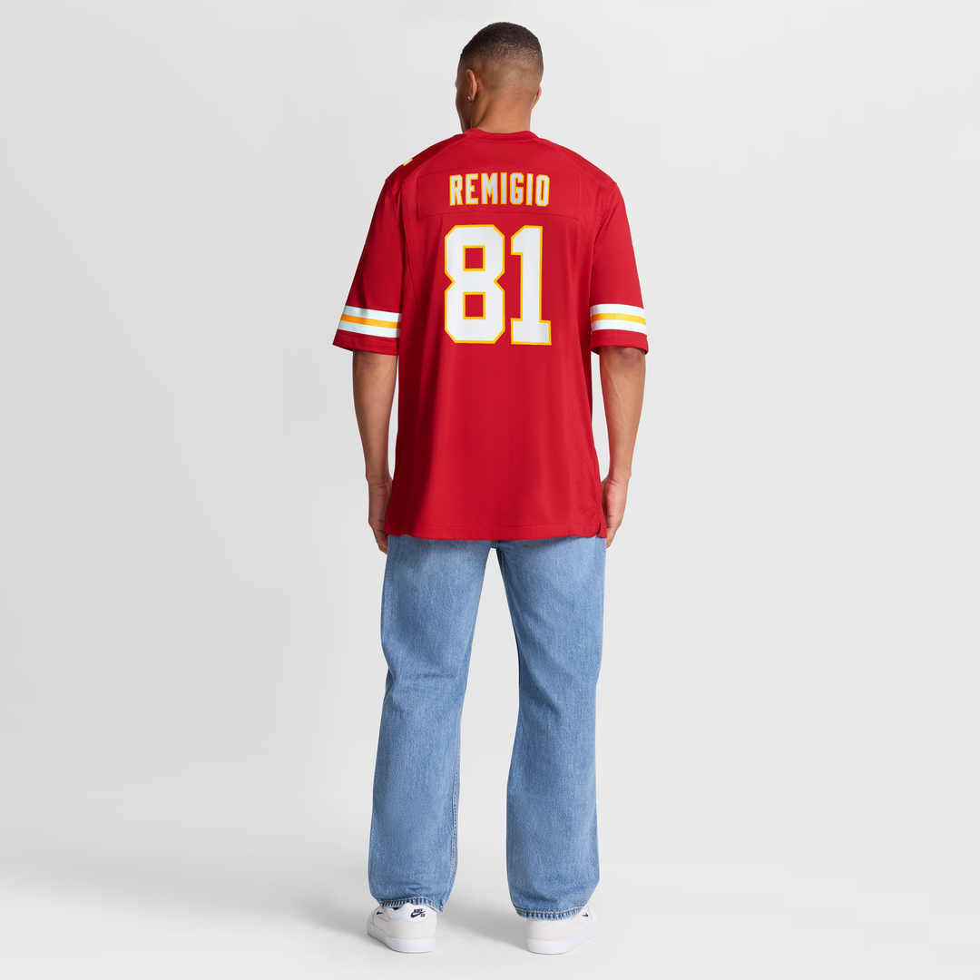Nikko Remigio Kansas City Chiefs Nike Team Game Official Jersey - Red