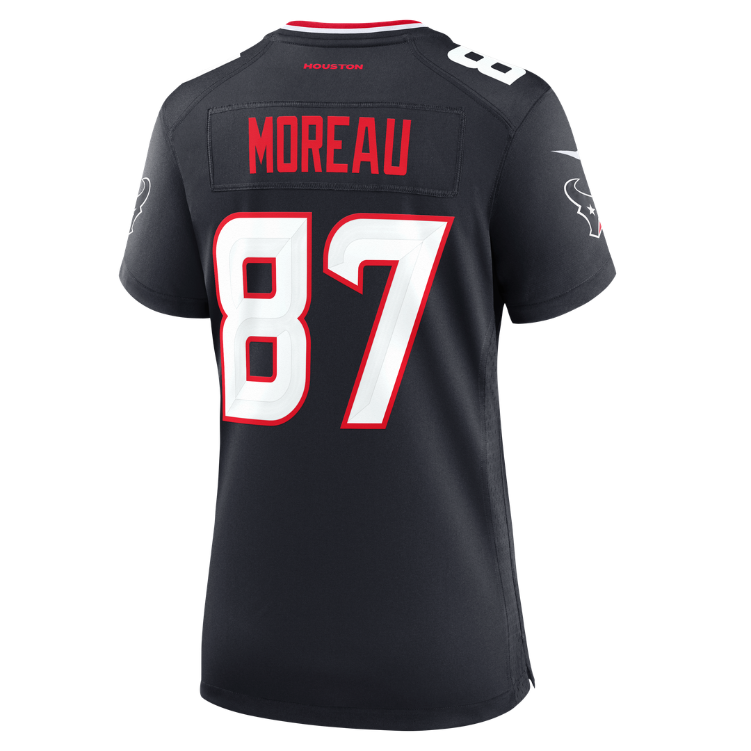 Foster Moreau Houston Texans Nike Women's Team Game Jersey - Navy