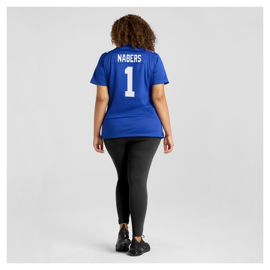 Malik Nabers New York Giants Nike Women's Game Jersey - Royal