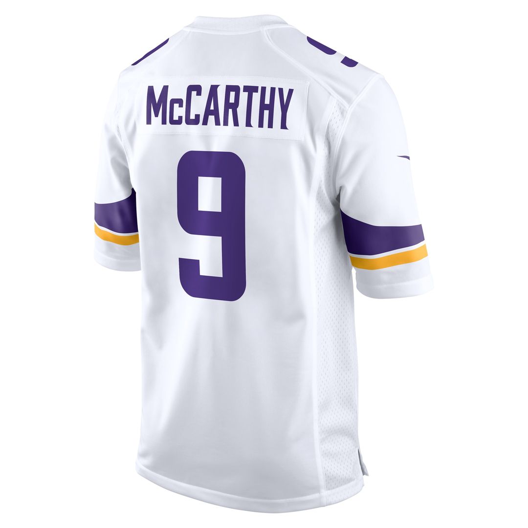 J.J. McCarthy Minnesota Vikings Nike Game Official Jersey -  White