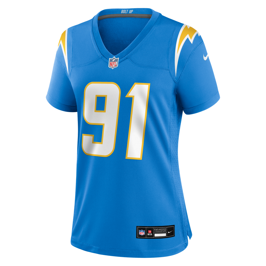 Nick Barrett Los Angeles Chargers Nike Women's Team Game Jersey - Powder Blue