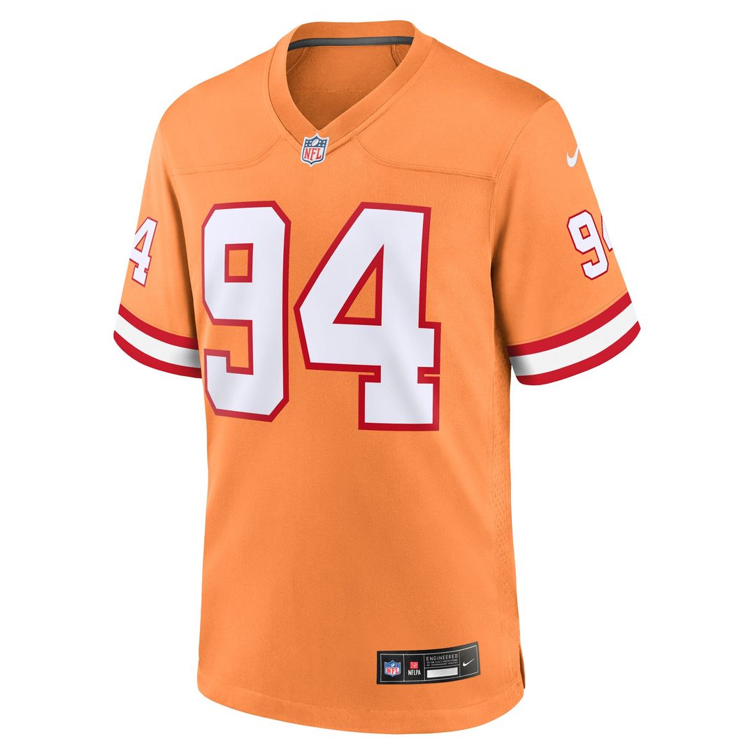 Calijah Kancey Tampa Bay Buccaneers Nike Alternate Game Official Jersey - Orange