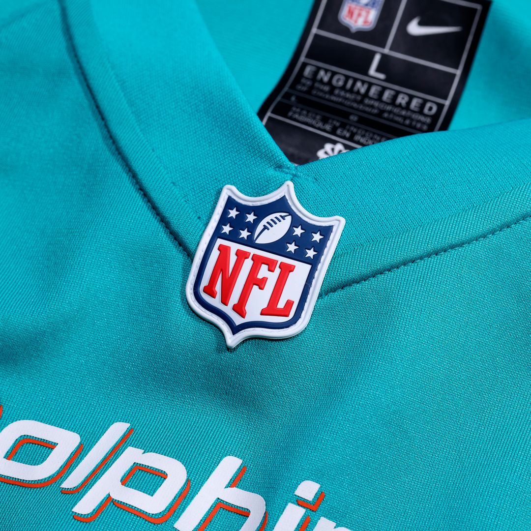 Jacob Rodriguez Miami Dolphins Nike Game Official Jersey - Aqua
