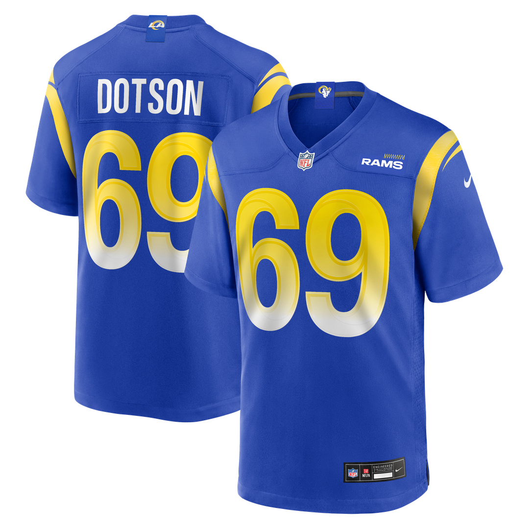 Kevin Dotson Los Angeles Rams Nike  Game Official Jersey -  Royal