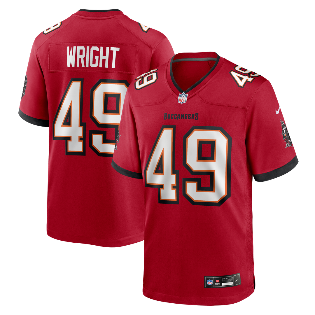 Owen Wright Tampa Bay Buccaneers Nike Team Game Jersey - Red