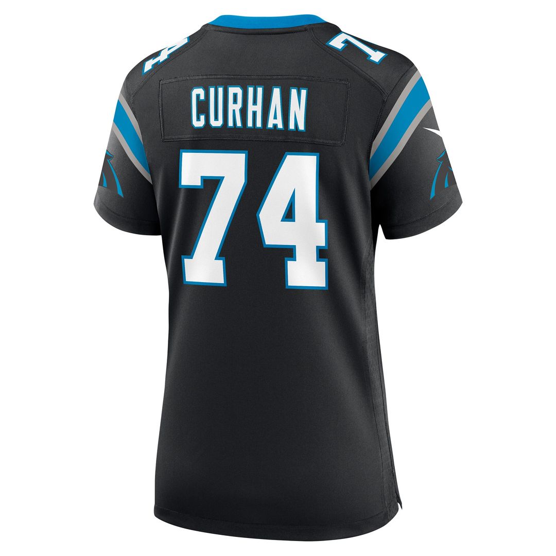 Jake Curhan Carolina Panthers Nike Women's Team Game Official Jersey -  Black