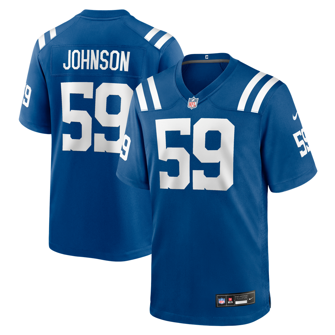 Buddy Johnson Indianapolis Colts Nike Team Game Jersey - Royal