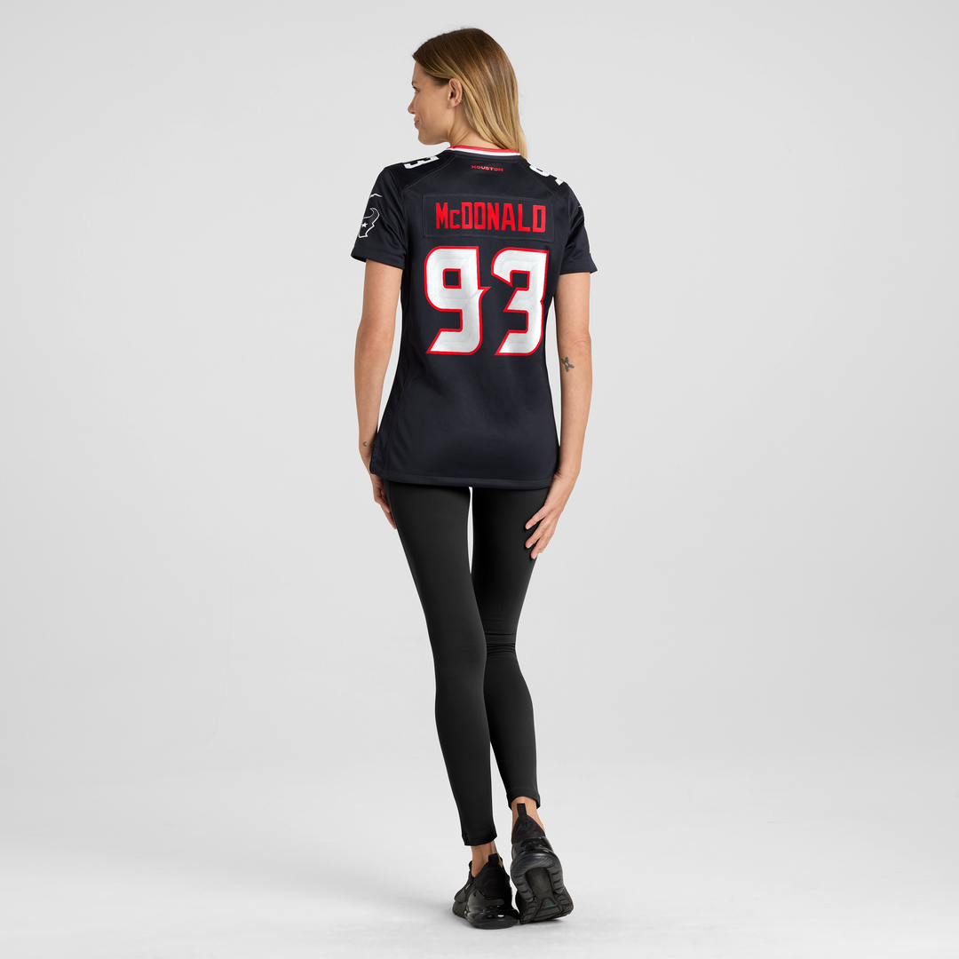 Kayden McDonald Houston Texans Nike Women's Team Game Official Jersey -  Navy