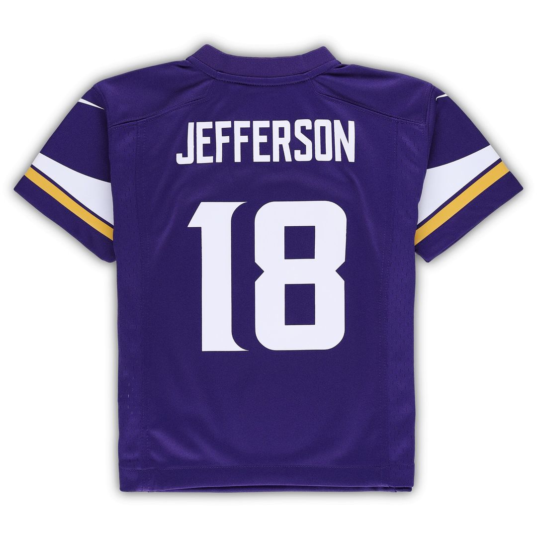 Justin Jefferson Minnesota Vikings Nike Preschool Game Official Jersey - Purple