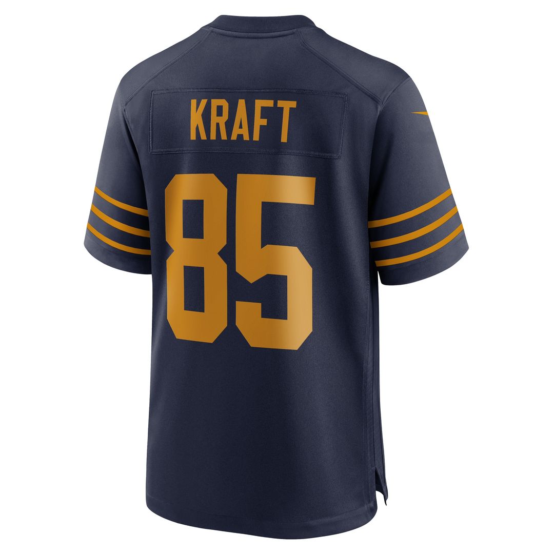 Tucker Kraft Green Bay Packers Nike Alternate  Game Official Jersey -  Navy