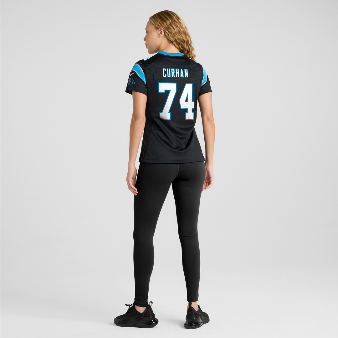 Jake Curhan Carolina Panthers Nike Women's Team Game Official Jersey -  Black