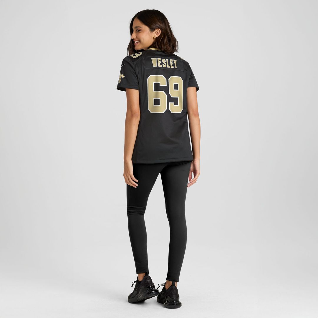Barry Wesley New Orleans Saints Nike Women's Team Game Official Jersey -  Black