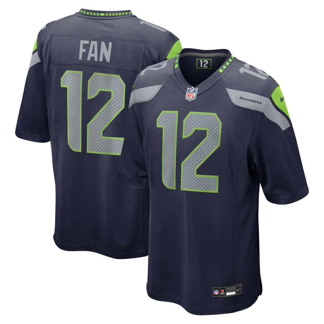 12s Seattle Seahawks Nike Game Official Jersey - White