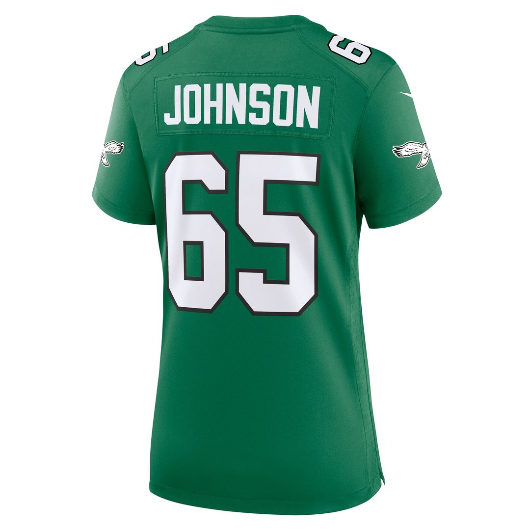 Lane Johnson Philadelphia Eagles Nike Women's Team Game Official Jersey - Midnight Green