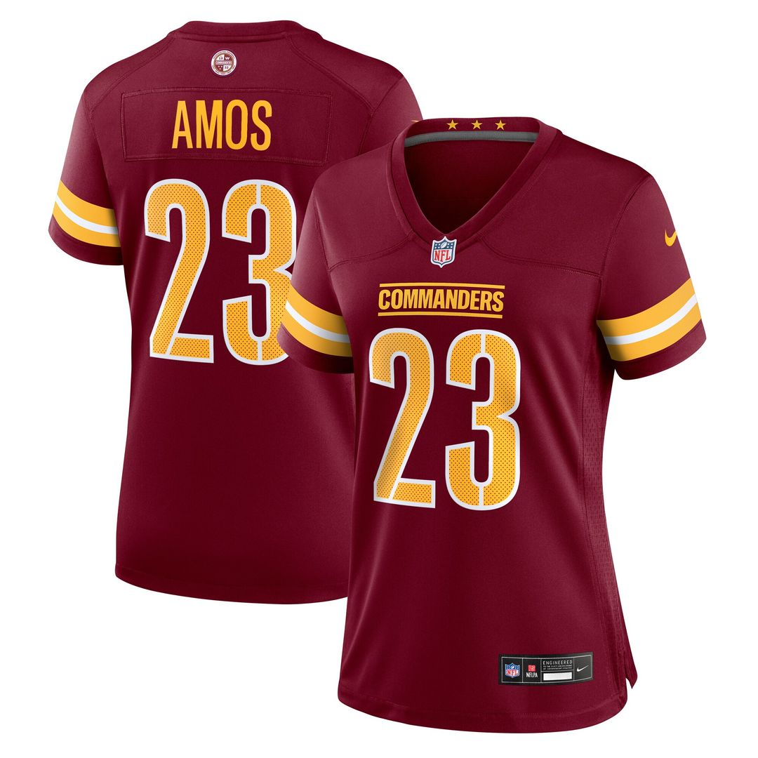 Trey Amos Washington Commanders Nike Women's Team Game Official Jersey -  Burgundy