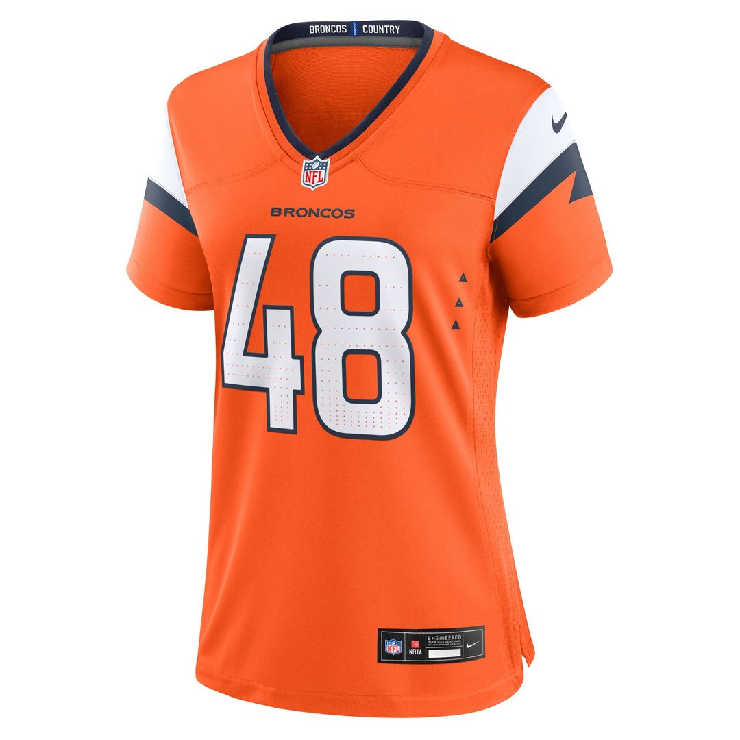 Mitchell Fraboni Denver Broncos Nike Women's Team Game Jersey - Orange