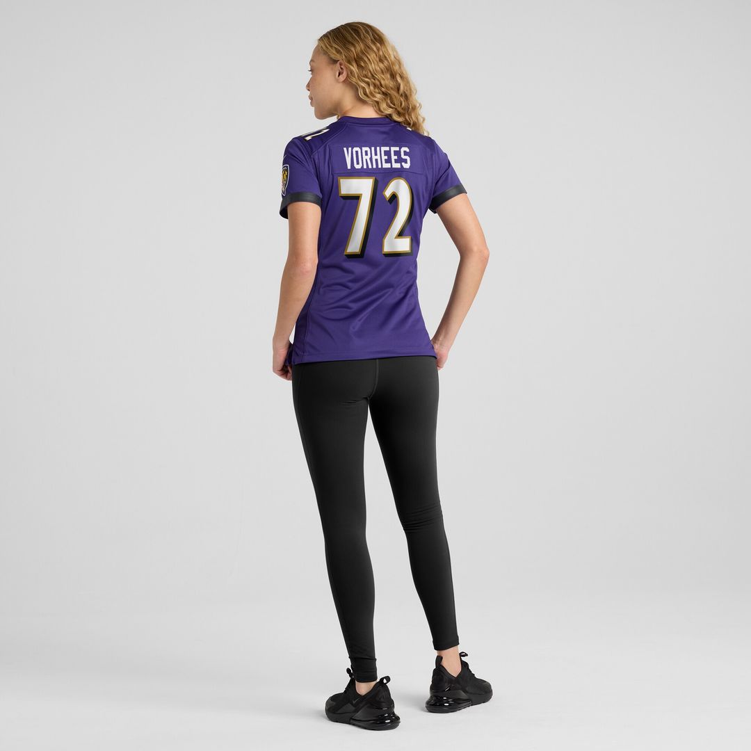 Andrew Vorhees Baltimore Ravens Nike Women's Game Jersey - Purple