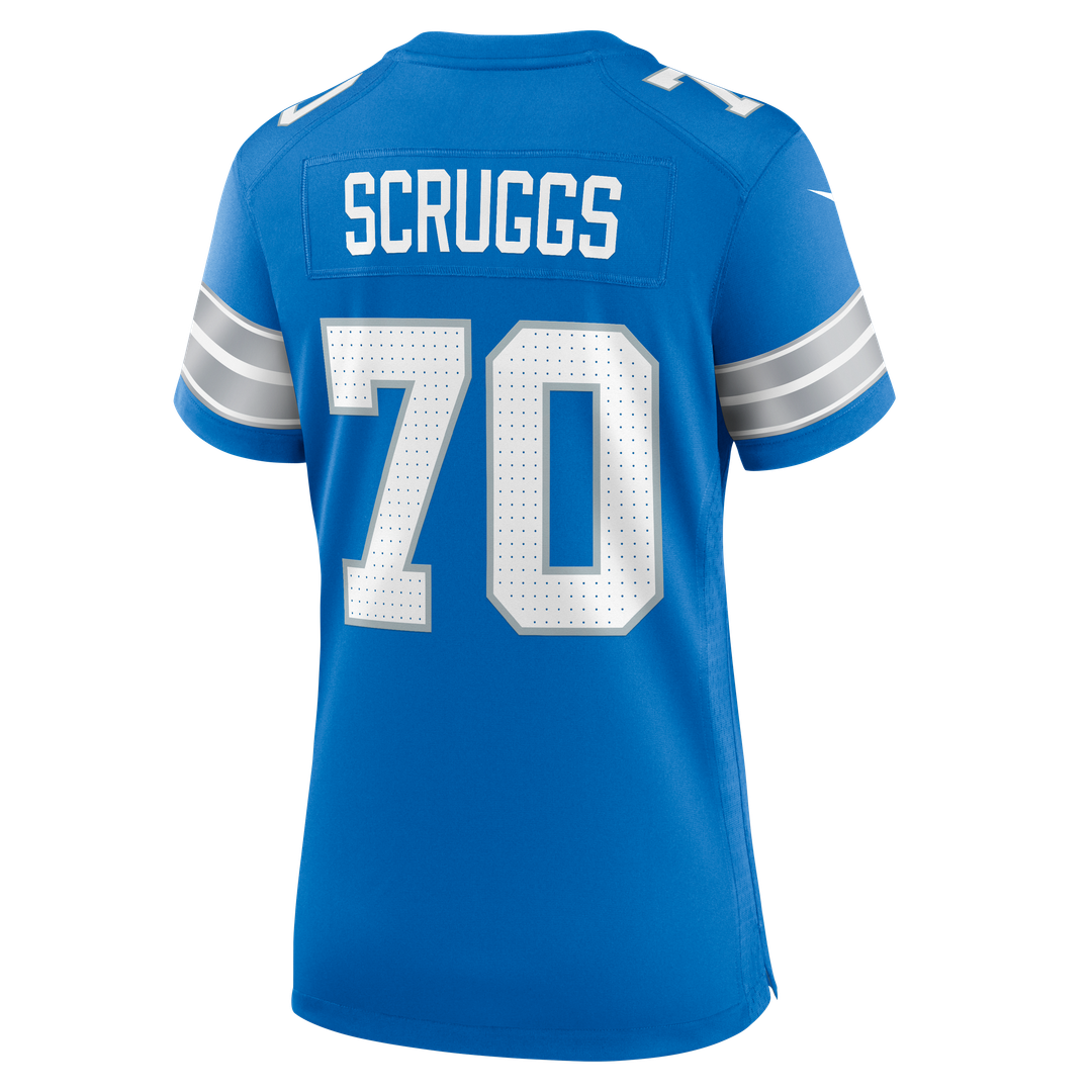 Juice Scruggs Detroit Lions Nike Women's Team Game Official Jersey -  Blue
