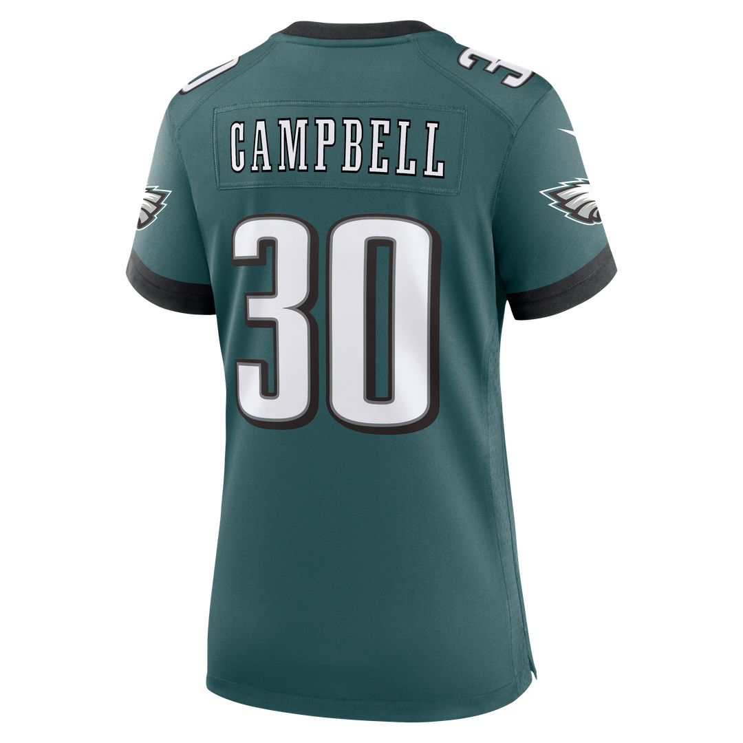 Jihaad Campbell Philadelphia Eagles Nike Women's Team Game Official Jersey -  Midnight Green