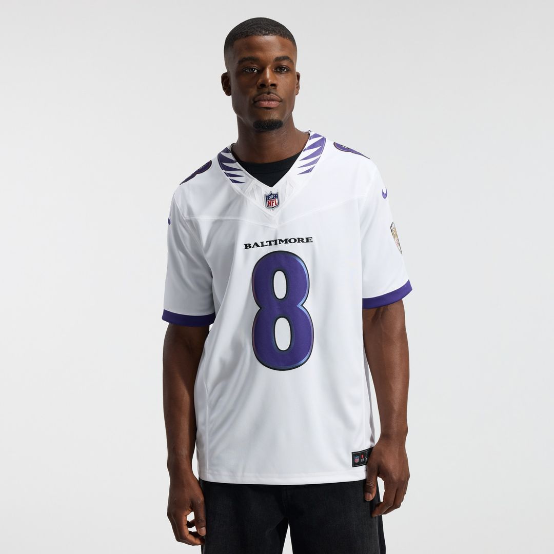 Lamar Jackson Baltimore Ravens Nike Vapor F.U.S.E. Stitched Limited Official Jersey - White