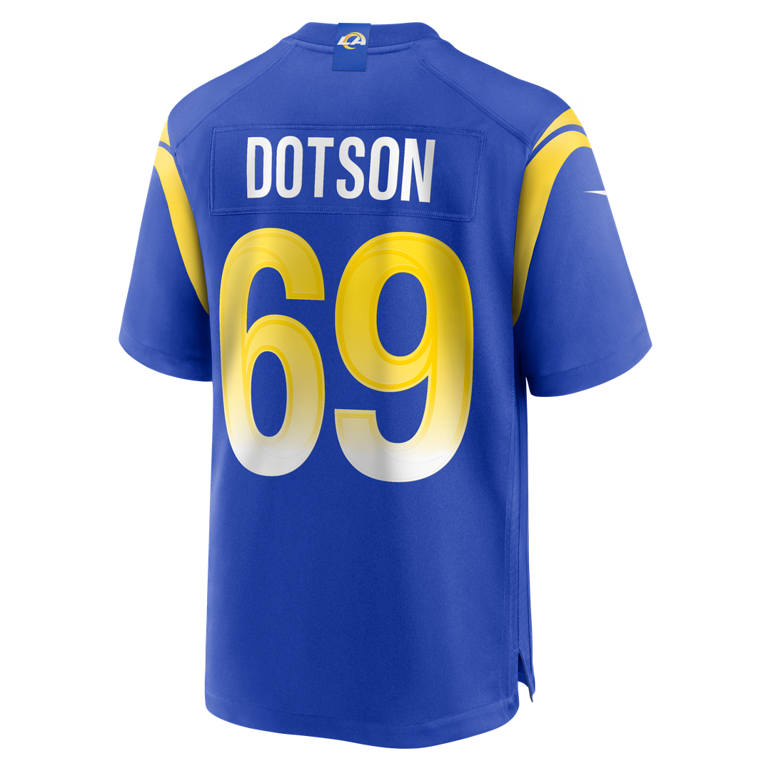 Kevin Dotson Los Angeles Rams Nike  Game Official Jersey -  Royal