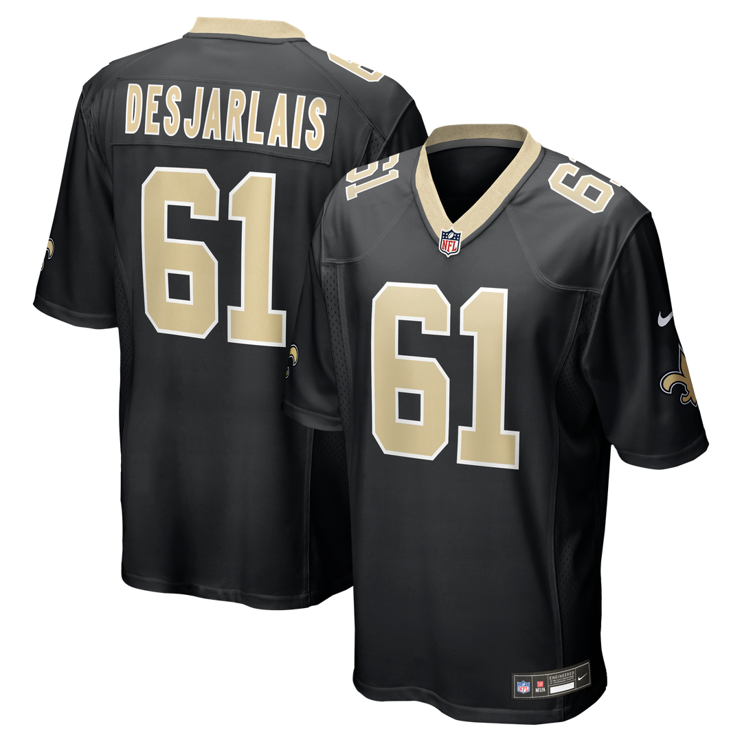 Drew Desjarlais New Orleans Saints Nike Game Player Official Jersey - Black