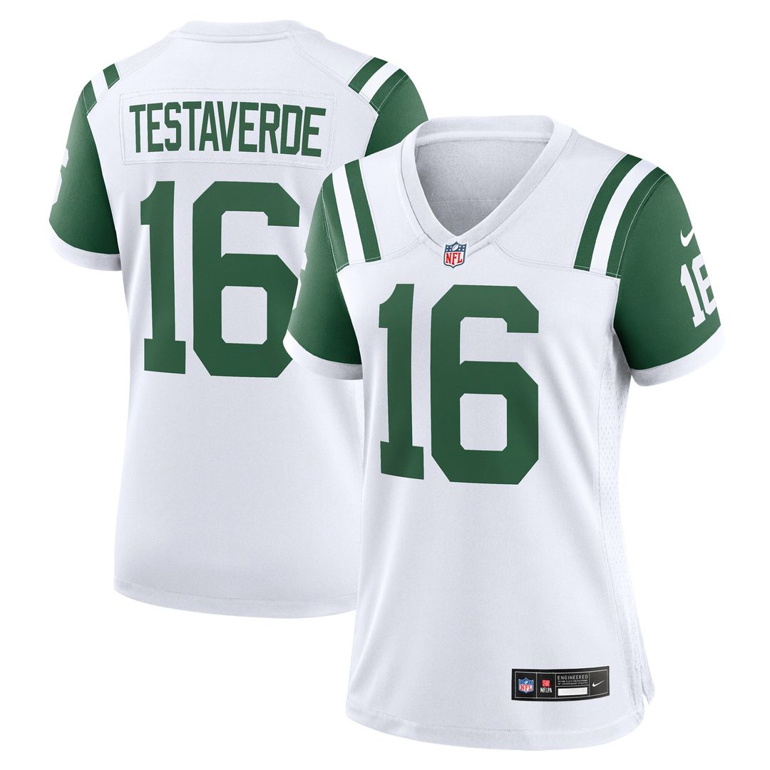Vinny Testaverde New York Jets Nike Women's Classic Alternate Retired Player Game Official Jersey - White