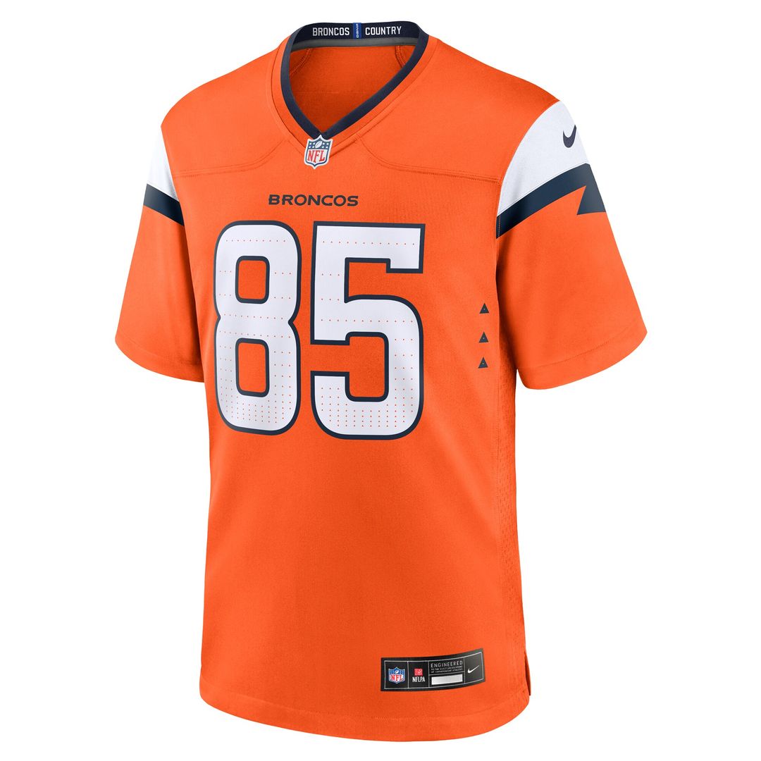 Lucas Krull Denver Broncos Nike Team Game Official Jersey -  Orange