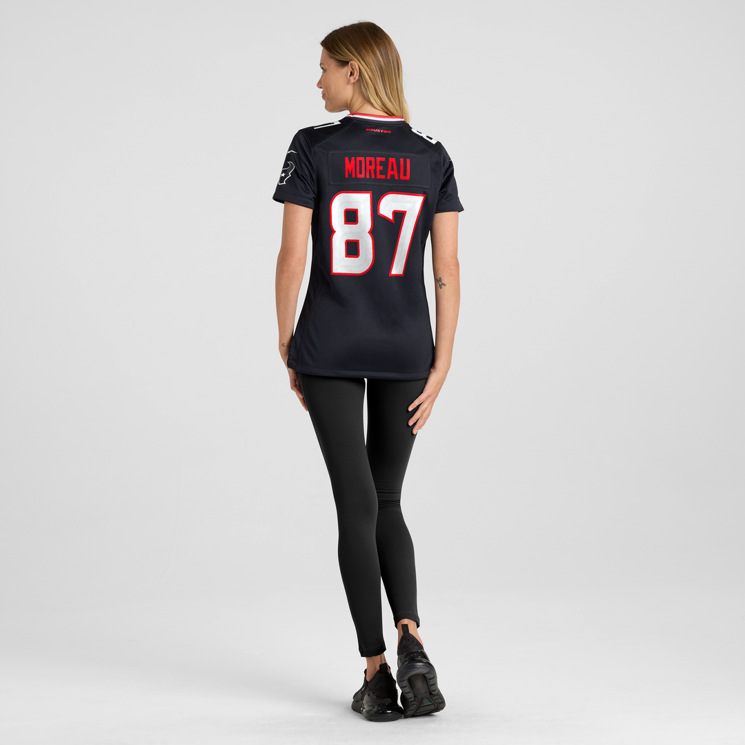 Foster Moreau Houston Texans Nike Women's Team Game Jersey - Navy