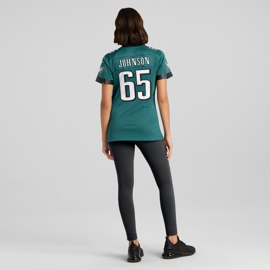 Lane Johnson Philadelphia Eagles Nike Women's Team Game Official Jersey - Midnight Green