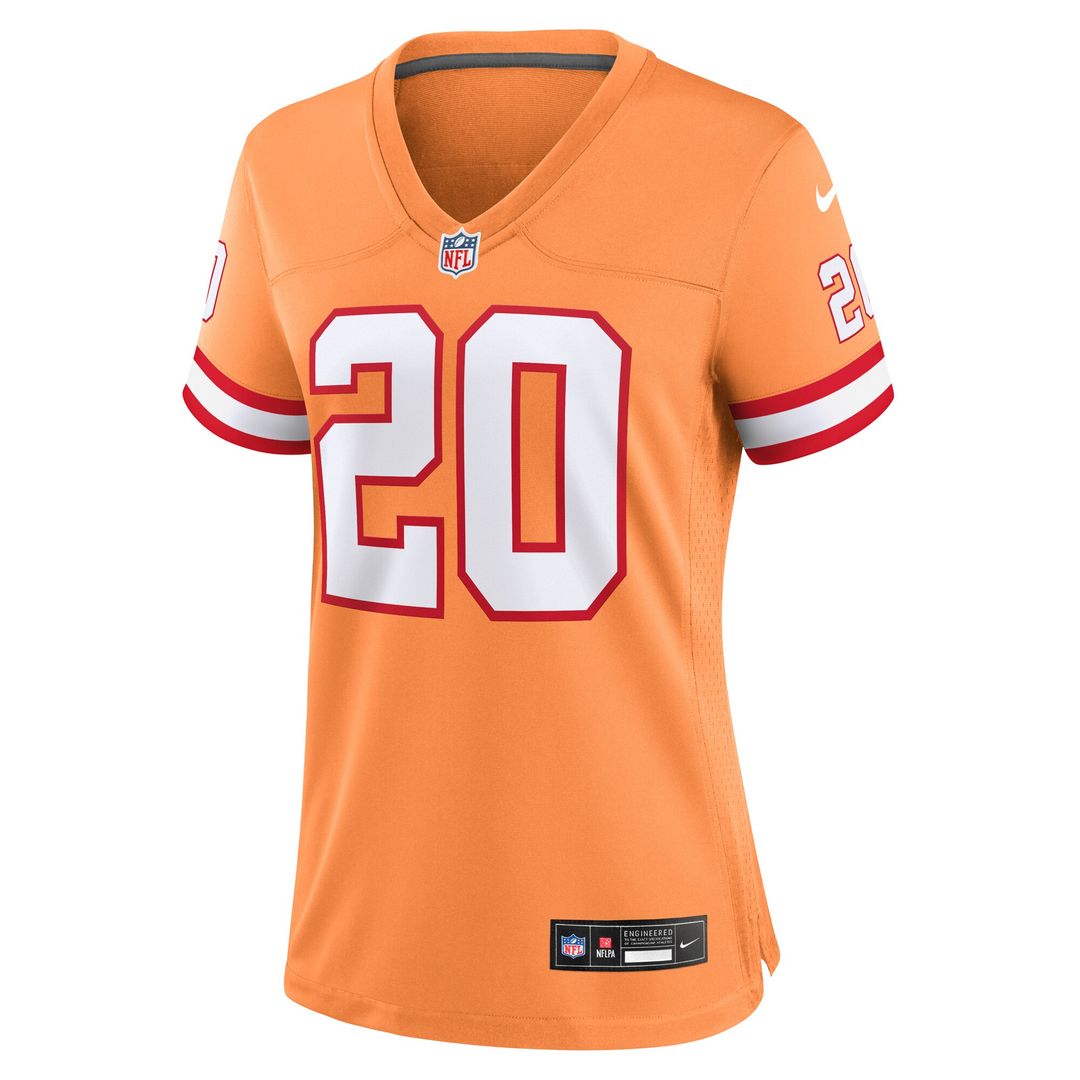 Ronde Barber Tampa Bay Buccaneers Nike Women's Throwback Game Official Jersey - Orange
