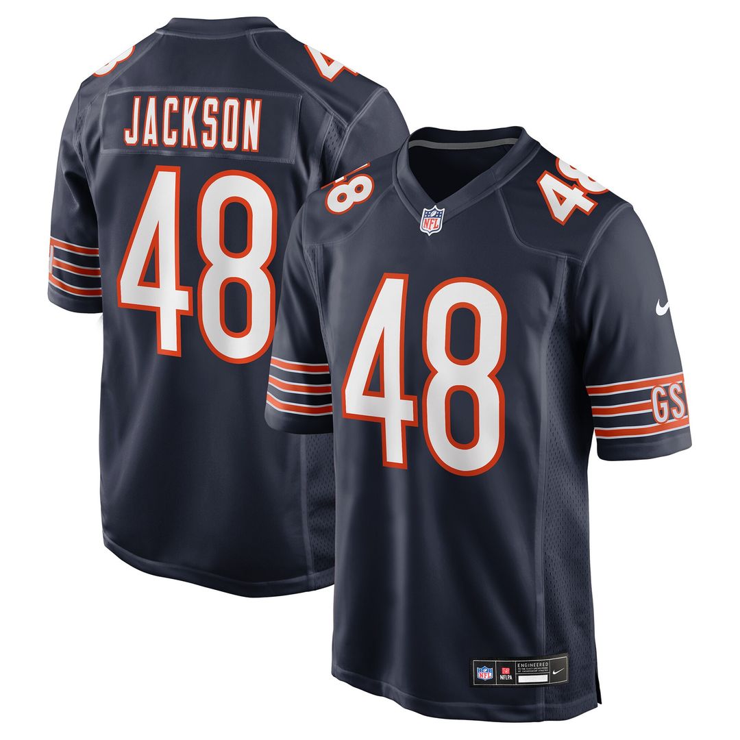 D'Marco Jackson Chicago Bears Nike Team Game Jersey - Navy