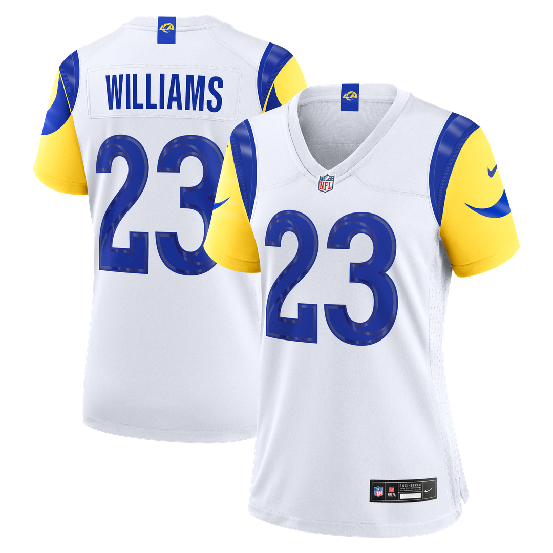 Kyren Williams Los Angeles Rams Nike Women's Game Official Jersey - White