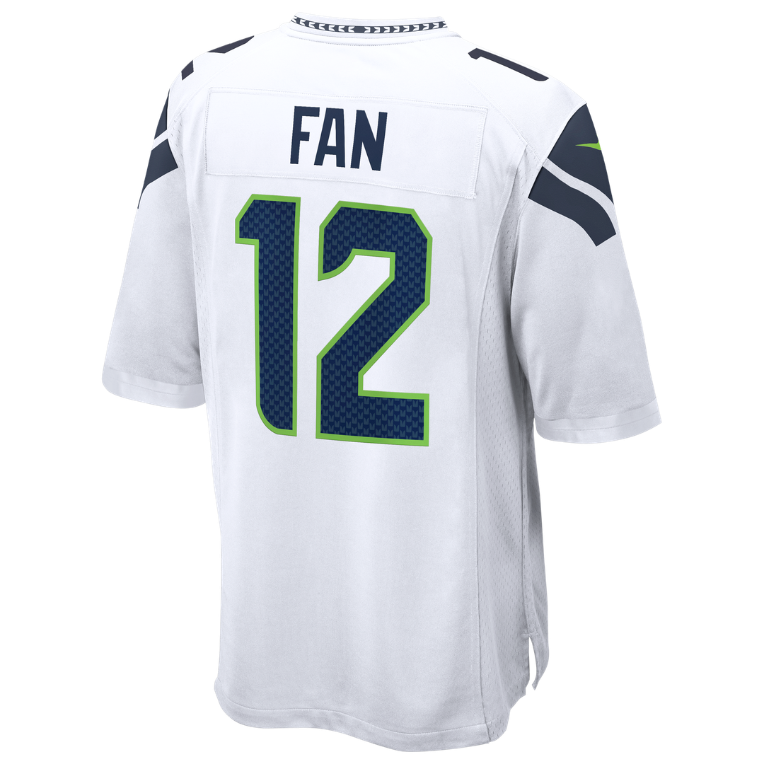 12s Seattle Seahawks Nike Game Official Jersey - White