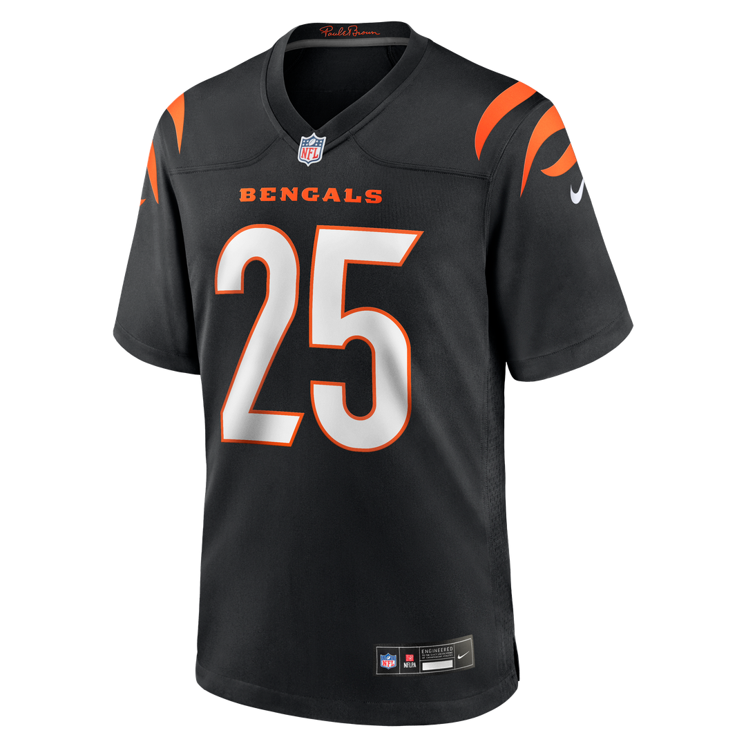 Tahj Brooks Cincinnati Bengals Nike Team Game Jersey - Black