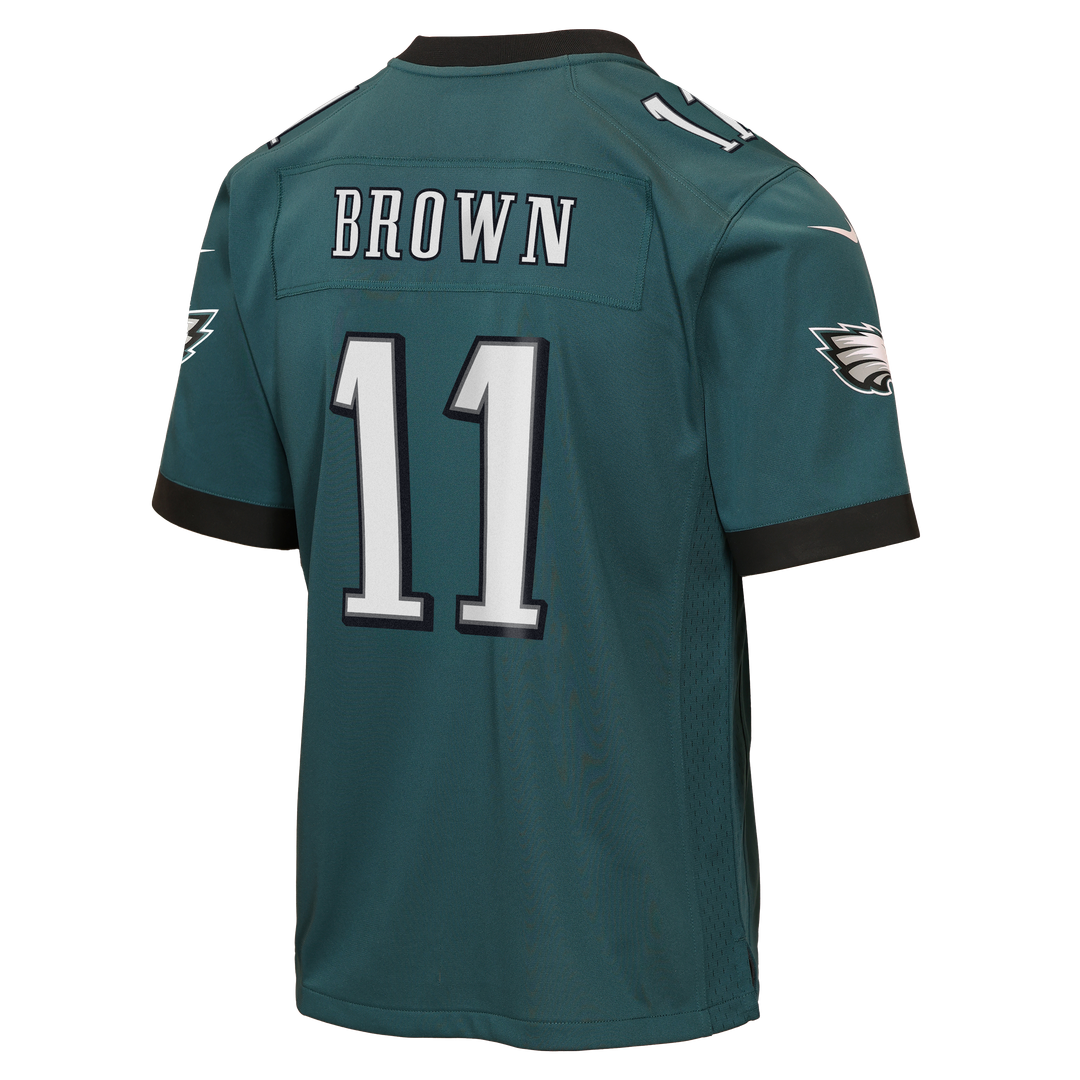 A.J. Brown Philadelphia Eagles Nike Youth Team Game Official Jersey - Midnight Green