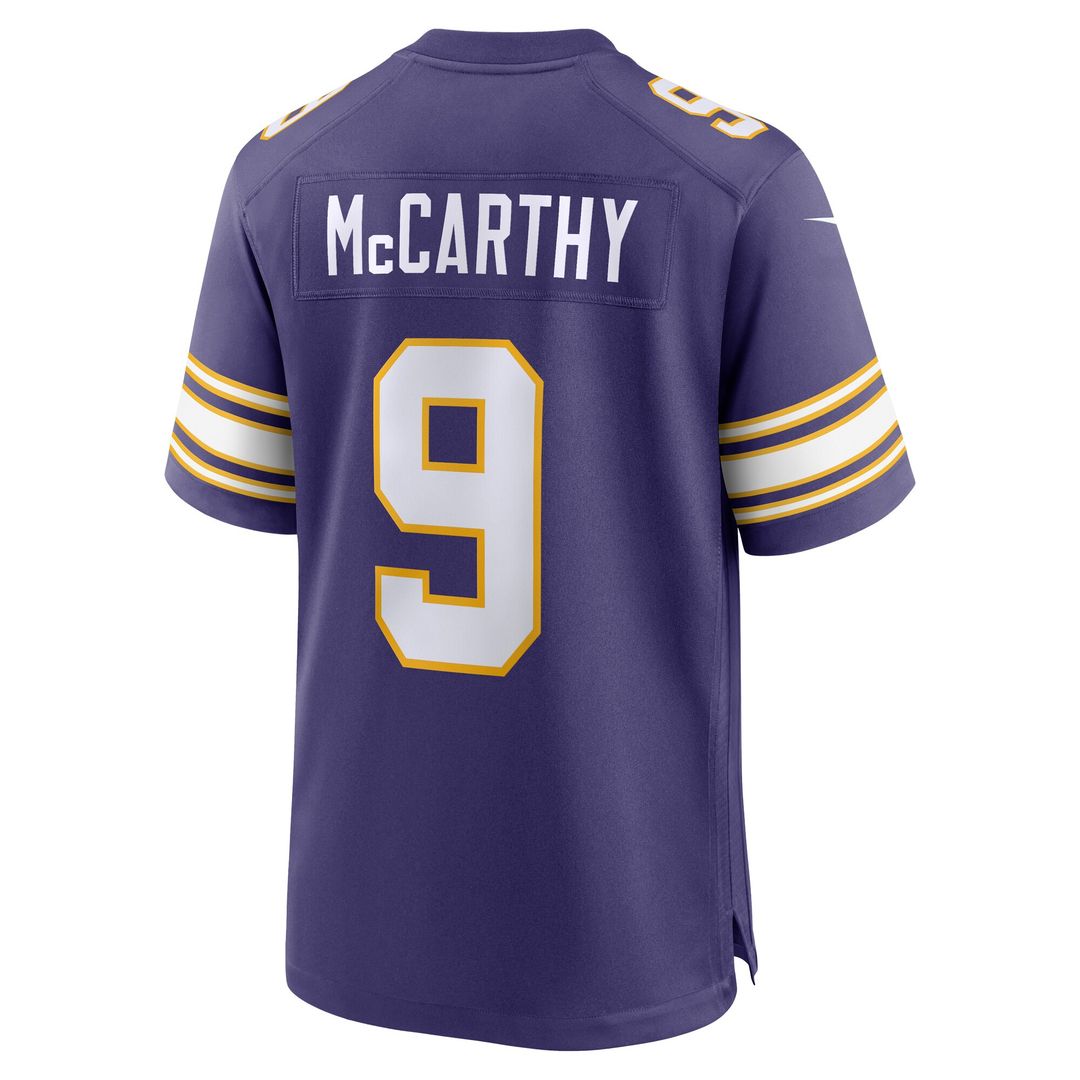 J.J. McCarthy Minnesota Vikings Nike Game Official Jersey -  White