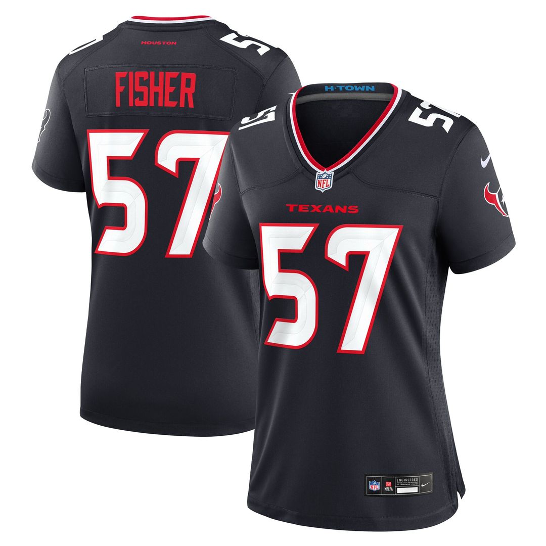 Blake Fisher Houston Texans Nike Women's Team Game Jersey - Navy