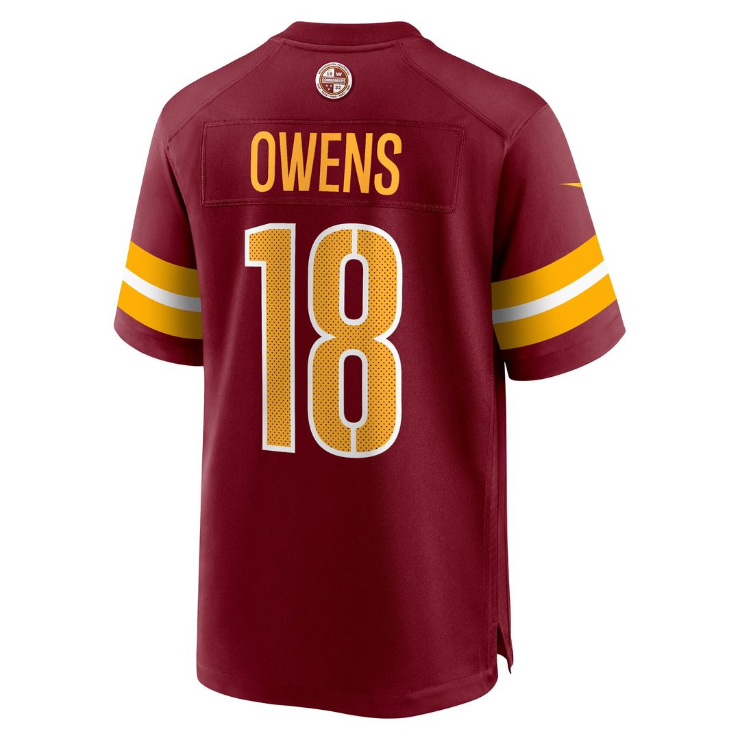 Tyler Owens Washington Commanders Nike Team Game Official Jersey -  Burgundy