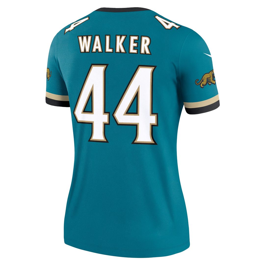 Travon Walker Jacksonville Jaguars Nike Women's Alternate Legend Player Performance Top - Prowler Throwback Teal