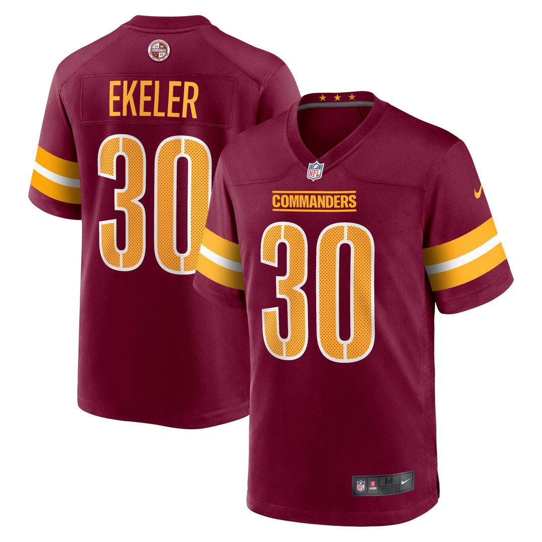 Austin Ekeler Washington Commanders Nike Game Super Bowl Era Official Jersey - White