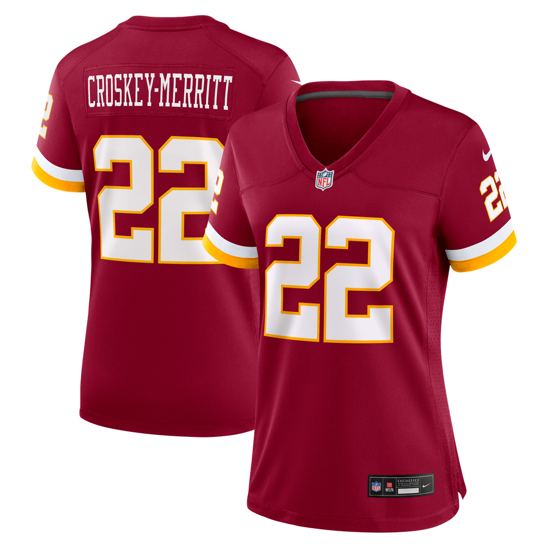 Jacory Croskey-Merritt Washington Commanders Nike Women's Game Official Jersey - Burgundy