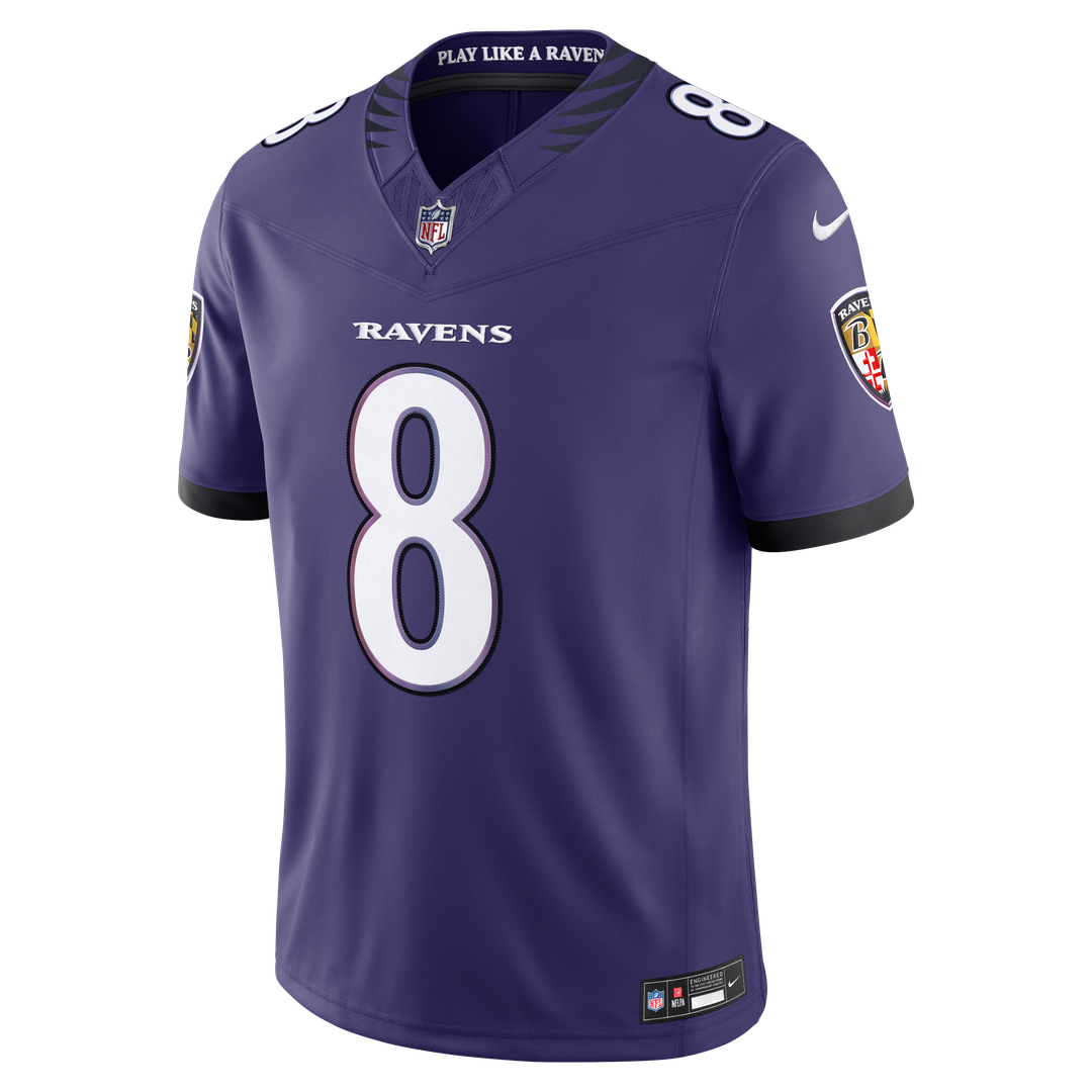 Lamar Jackson Baltimore Ravens Nike Vapor F.U.S.E. Stitched Limited Official Jersey - White