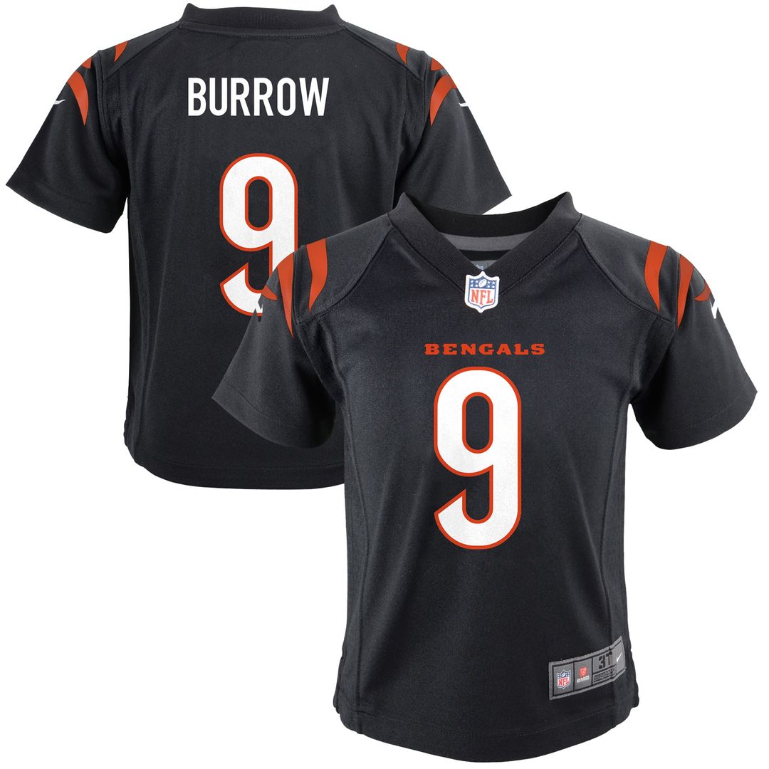 Joe Burrow Cincinnati Bengals Nike Preschool Game Official Jersey - Black