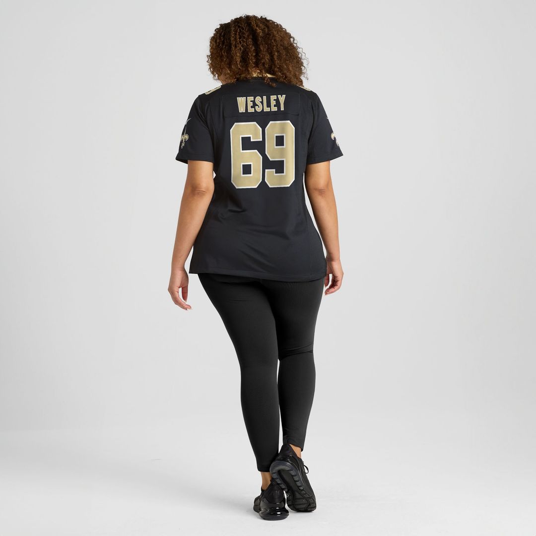 Barry Wesley New Orleans Saints Nike Women's Team Game Official Jersey -  Black