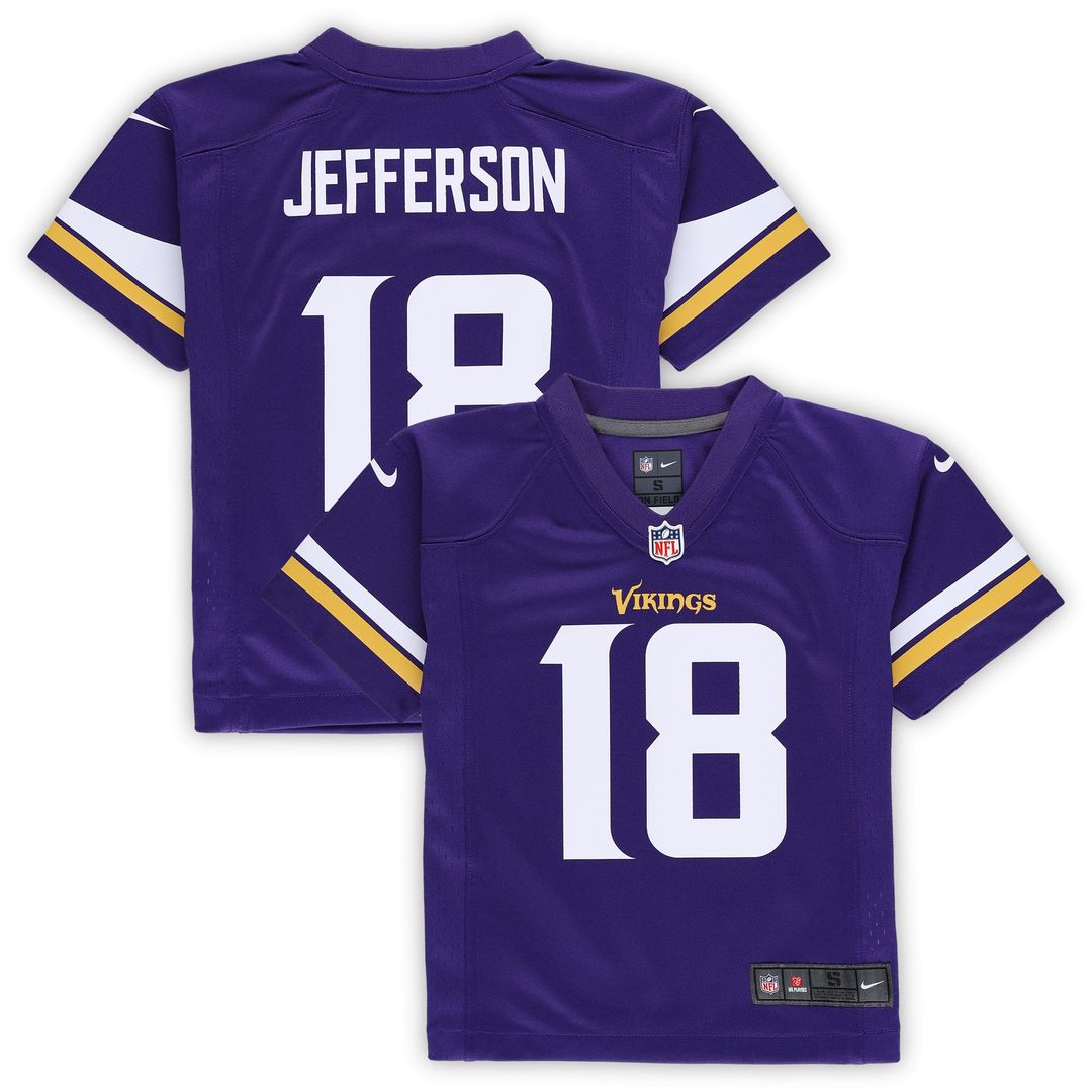 Justin Jefferson Minnesota Vikings Nike Preschool Game Official Jersey - Purple