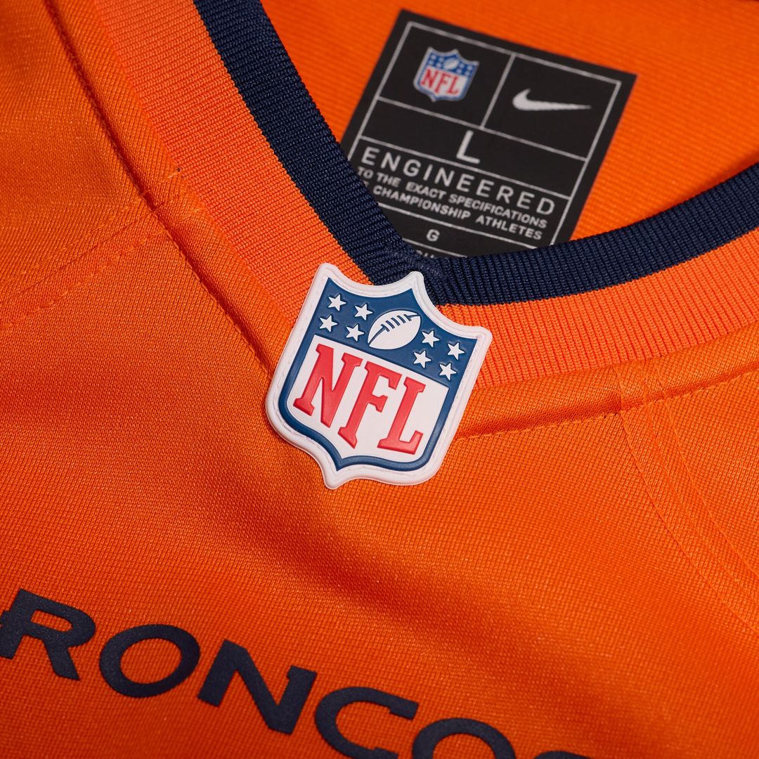 Lucas Krull Denver Broncos Nike Team Game Official Jersey -  Orange