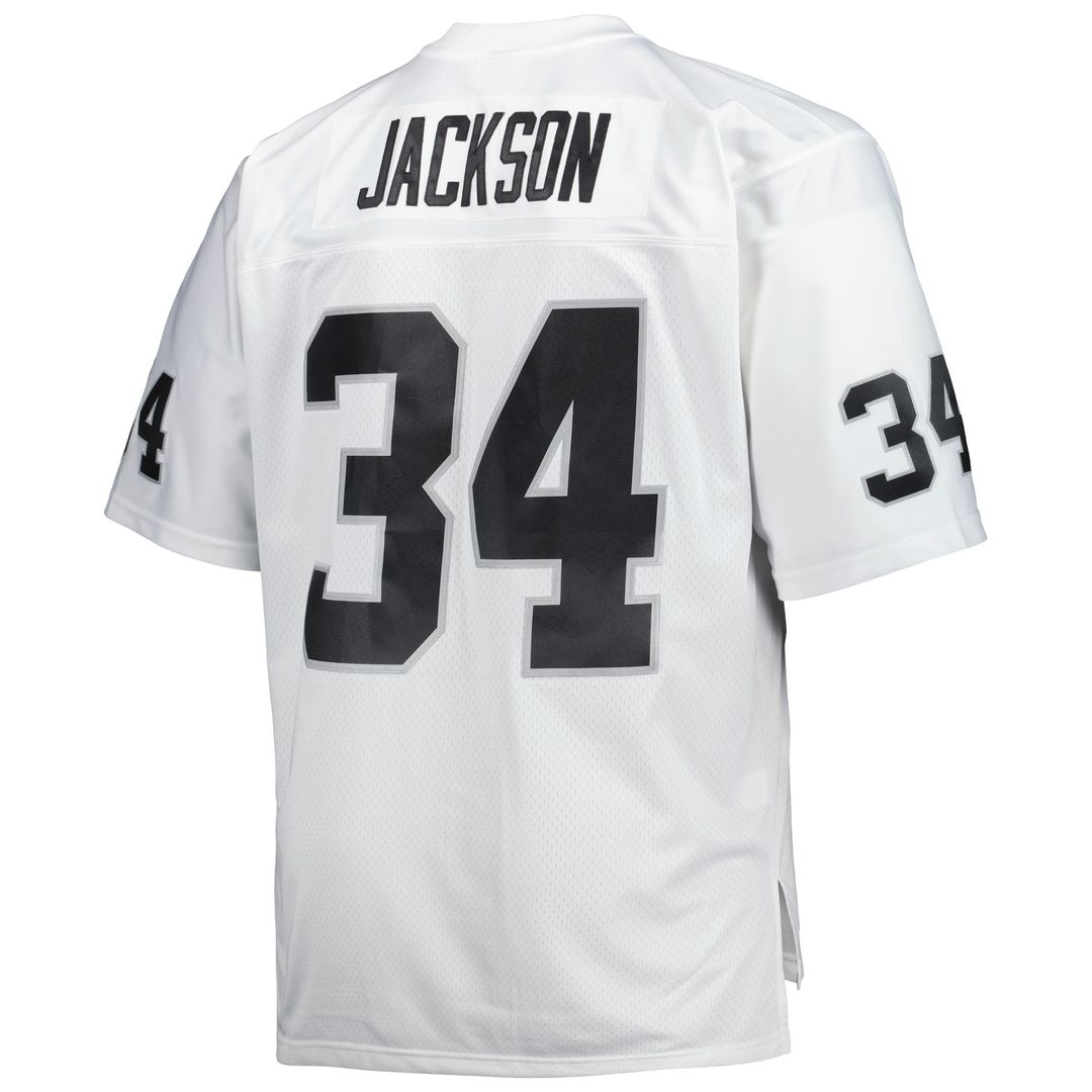 Bo Jackson Las Vegas Raiders Mitchell & Ness Big & Tall 1988 Retired Player Replica Official Jersey - White